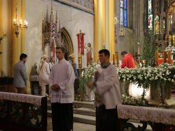 Rocznica święceń kapłańskich naszych Księży i błogosławieństwo dwóch nowych Margaretek w intencji ks. Proboszcza, 28.05.2023